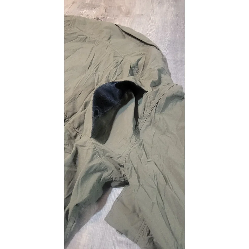 The North Face Mens XL Olive Green Long Sleeve Vented Hiking Utility Shirt